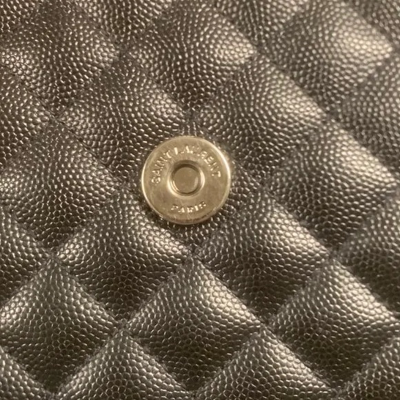 Yves Saint Laurent Classic Monogram Leather Envelope Crossbody Bag - Picture 4 of 5